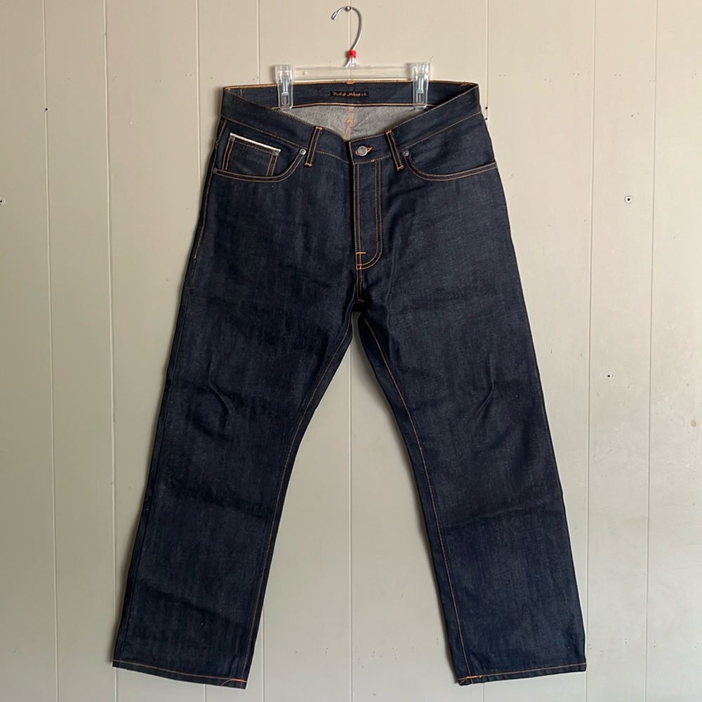 Nudie jeans “Loose Leif” 100% organic cotton, dry selvage jeans.